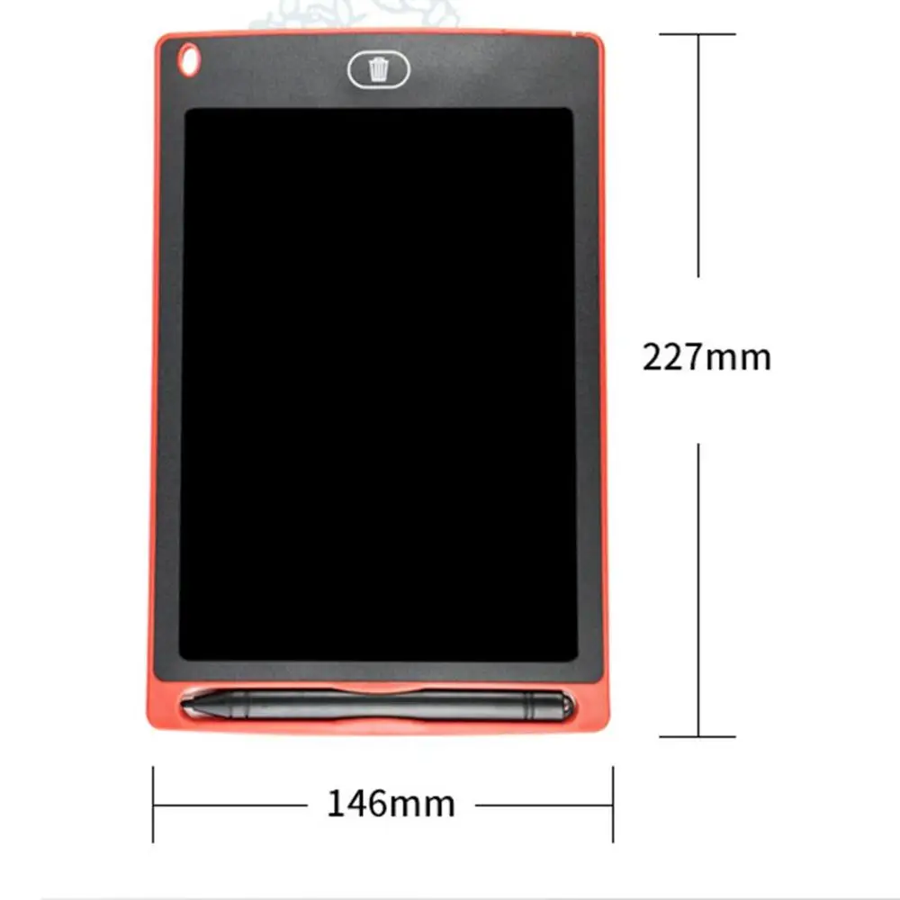 8,5 дюймов Lcd доска для письма Lcd доска для почерка раннего детского образования Набор для рисования доска для сообщений красная