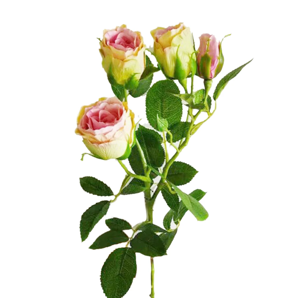 

4PCS Artificial Rose Bouquet Silk Bride Bouquet For Wedding Home Party Decoration Handmade Artificial Flowers Fake Flowers