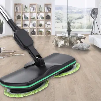 

Rechargable Mop Swivel Sweeper Electronic Spin Hand Push Sweeper Cleaner Home Electric Cleaning Machine Broom Dropship