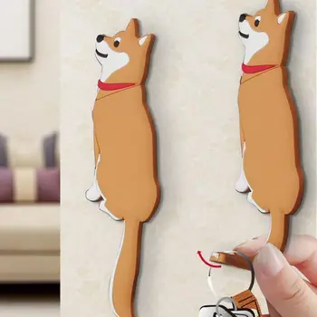 

Cute Dog Adhesive Wall Hooks Set of 3