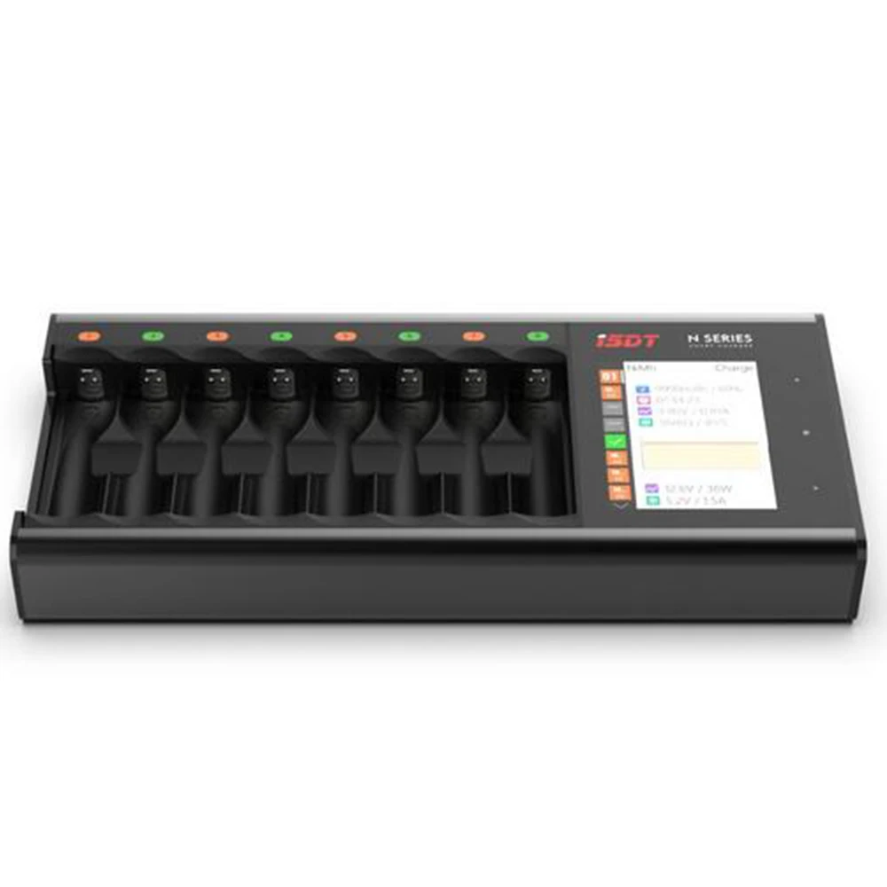 ISDT N8 N16 N24 AA AAA зарядное устройство постоянного тока умное зарядное устройство для Li-lon LiHv Ni-MH Ni-Cd LiFePO4 аккумулятора thumbnail 2