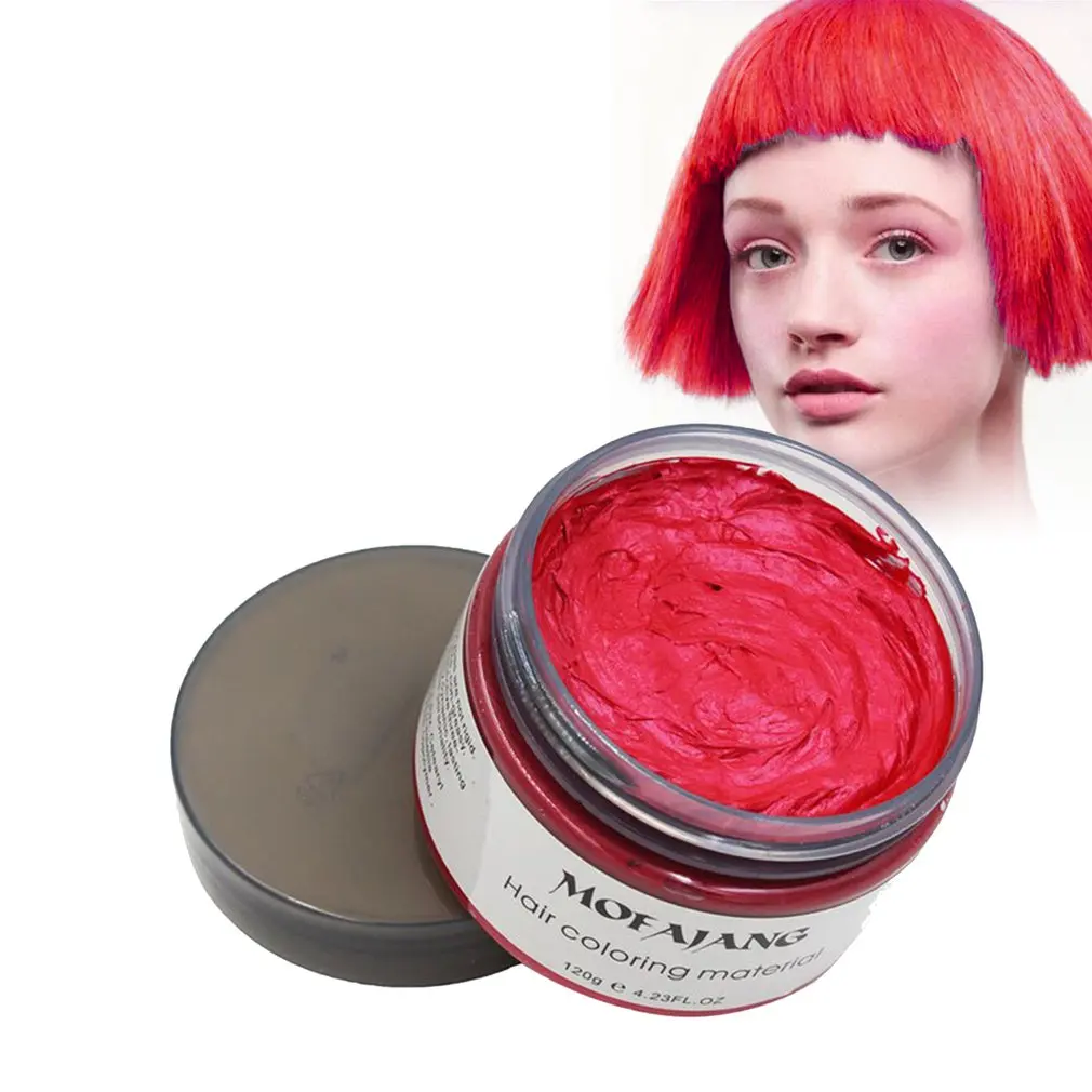 Women Men Temporary Hair Color Wax Styling Pomade Disposable Natural