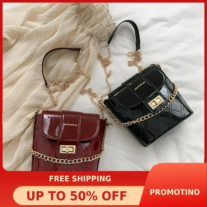 

Hot Selling Spring Summer 2020 New Style Inter-Korean Versitile Fashion Shoulder Chain Bucket Bag LADY'S Bags Free Shipping