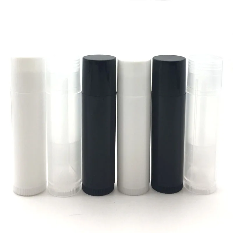 

100Pcs 5ml Empty Lip Balm Tubes Empty Cosmetic Containers Lipstick Jars Balm Tube Cap Container Maquiagem Travel Makeup Tools