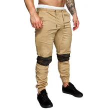 KANCOOLD брюки карго регулярная средняя полиэстер мужские брюки облегающие лоскутные брюки для бега джоггеры спортивные брюки Nov1