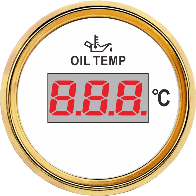 52 мм 12 В 24 в датчик температуры масла мотоцикла красный указатель для автомобиля лодки авто двигатель грузовик датчик давления масла цифровой измеритель