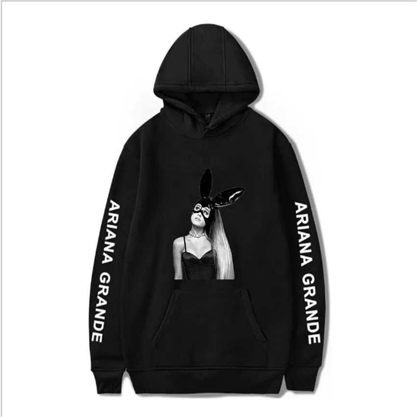 Толстовки Kawaii Ariana Grande с принтом толстовка длинным рукавом для женщин/мужчин