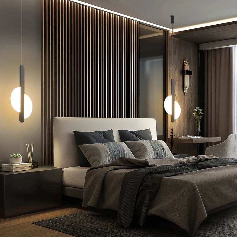 Zwart/Wit Nordic Eetkamer Hanglamp Nieuwe Japanse Plafond Opknoping Lampen Moderne Mode Dineren Kroonluchter Bar Decoratieve Lampen en Lantaarns Commemoration Day