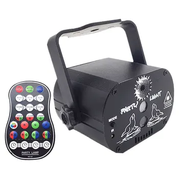 

Mini RGB LED Disco Light 60 Patterns USB Recharge Laser Projection Lamp 5V Stage Light Intellgent Voice Remote Control