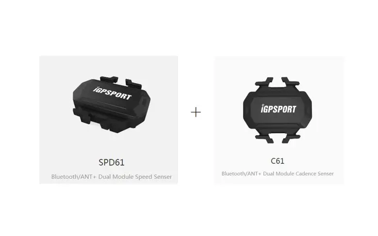 IGPSPORT Датчик скорости велосипеда датчик Каденции велосипедный муравей+ Компьютерные аксессуары датчик C61 SPD6 - Цвет: C61 and SPD61