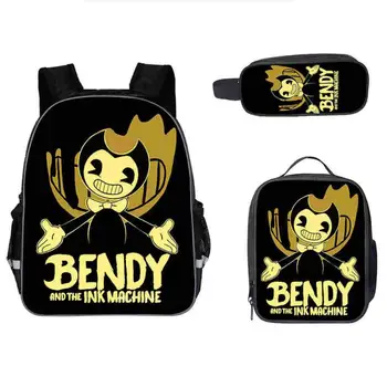 

Children Bendy And The Ink Backpack Hot Gift Backpack School Bags for Boys and Girl Student Backpack Sac A Dos