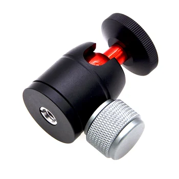 

Adjustable 360 Rotatable Mini Ball Head Mount Gimbal Tripod CNC Aluminum Alloy with 3/8"to 1/4" Camera Adapter