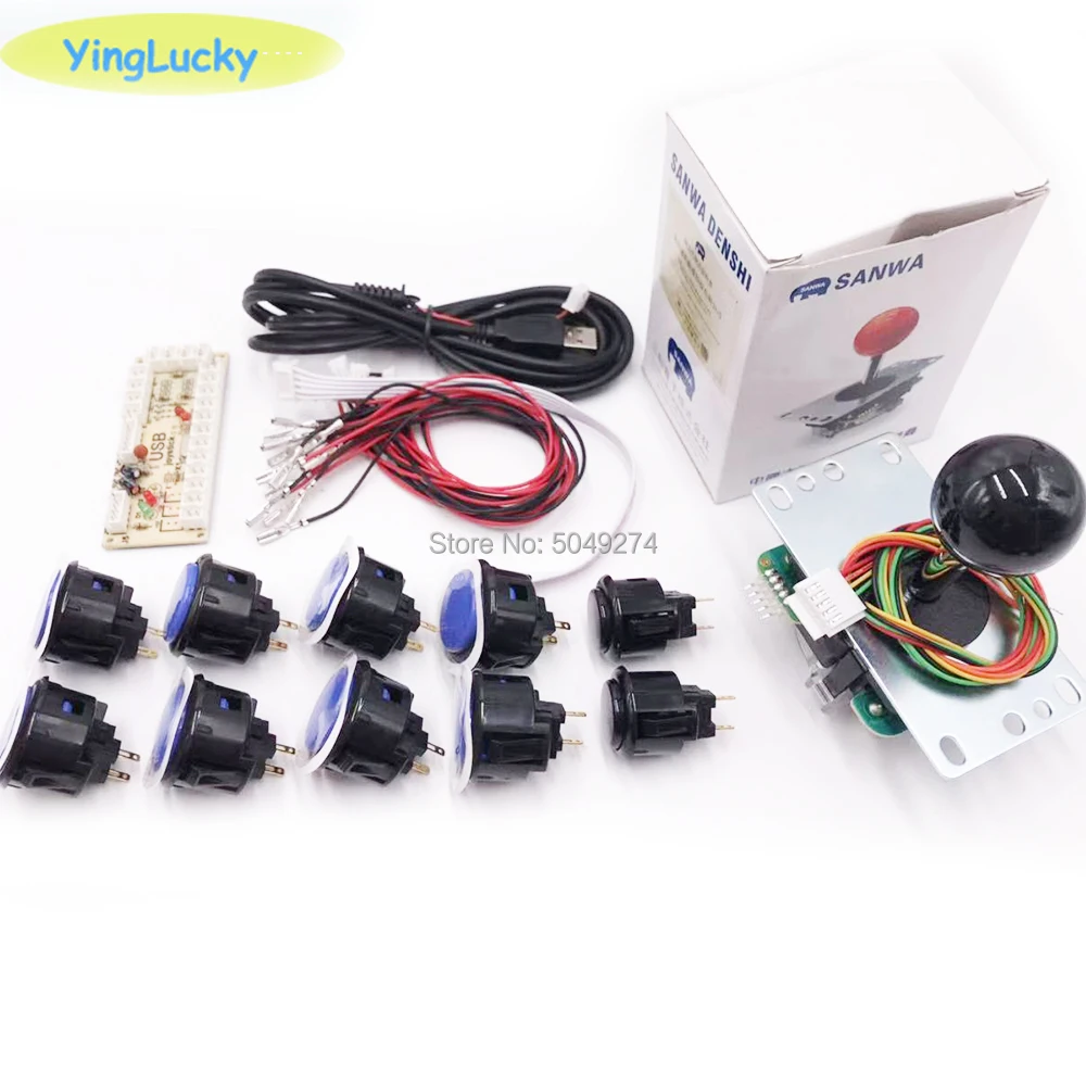 Оригинальный датчик Zero Delay yinglucky Sanwa Japan с USB разъемом Push Btton для ПК нулевой