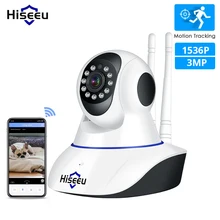 Hiseeu 3MP 2MP IP камера беспроводная домашняя камера безопасности wifi 1080P 1536P двухстороннее аудио CCTV видео Surveillace Детский Монитор Yoosee