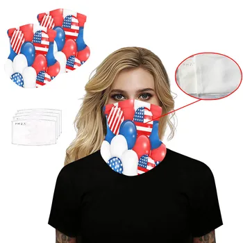 

2PC Face-Cover Dustproof Protective Mouth-Cover 4PC Filter Neck Headband Carbon Filters Bandanas Mouth Bag Parts&Accessories