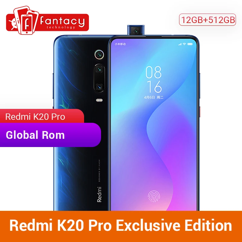 Мобильный телефон Xiaomi Redmi K20 Pro 12 Гб 512 ГБ Snapdragon 855 Plus 6 39 дюймов AMOLED 48MP тройная камера