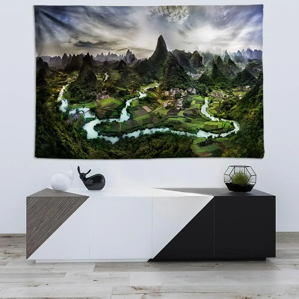 Günstig Große Größe Psychedelic Wandteppich Hängen Mandala Tapisserie Aquarell Malerei Hippie Wandteppiche Wand Tuch Kunst Boho Stoff Flach Bett blätter