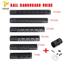 Totait Rail Handguard направляющая ультра светильник M1 светильник вес MLOK 7 9 10 12 13,515 дюймов Тонкий свободный поплавок Handguard Пикатинни