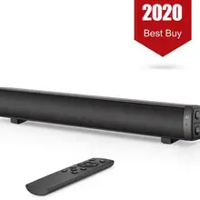 Звуковая панель с реверсивным звуковым беспроводного доступа в Интернет для ПК и 19-дюймовые Саундбар 2,0 канала проводной и Беспроводной Перезаряжаемые Bluetooth колонки 3D стерео Встроенный микрофон