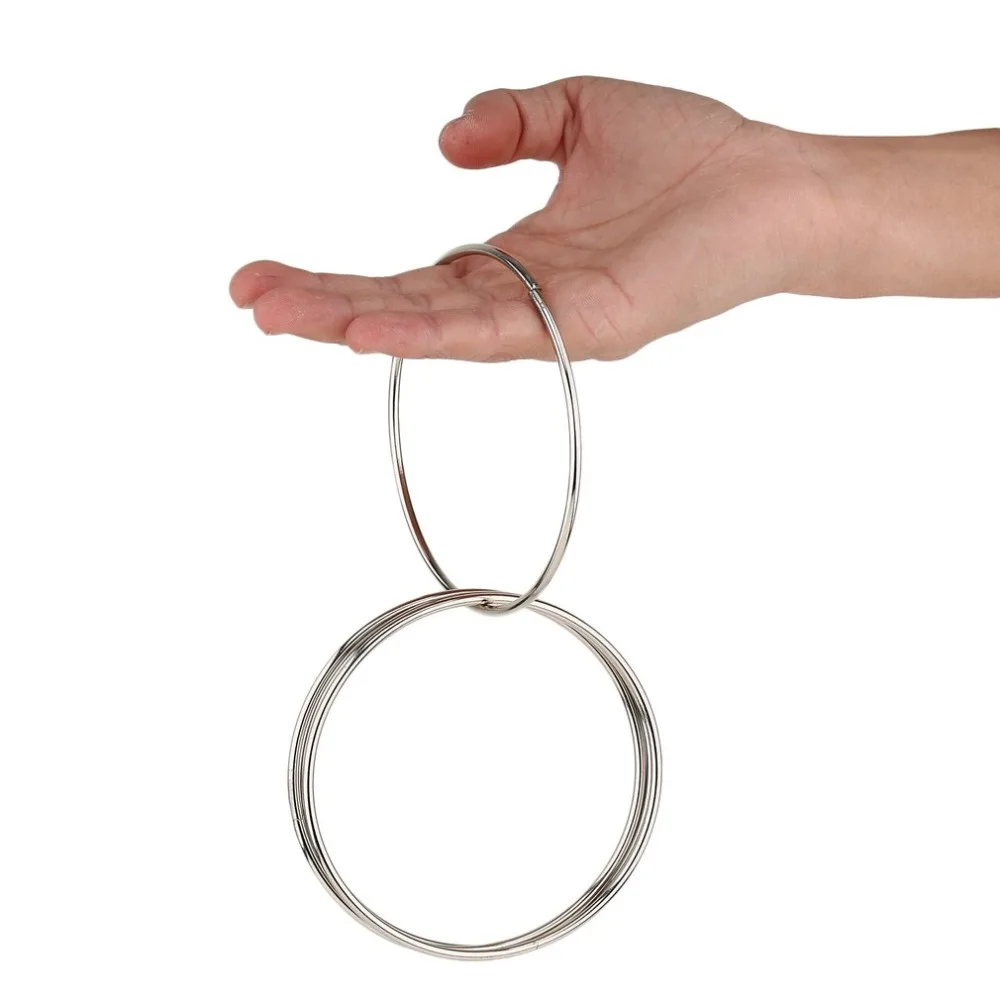

4pcs/lot Chinese Linking Rings Magic Trick Toy Metal Rings Four Serial Rings Stage Street Magic Show Classic Magician Trick