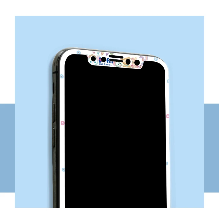Симпатичная Передняя пленка для iphone 11pro max XS MAX, мультяшное животное, мягкий край, закаленное стекло, Защита экрана для iphone XR X/XS duffy