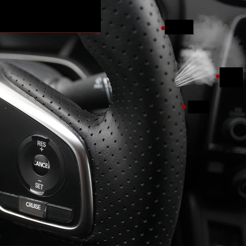 Аксессуары для honda civic 2015 2016 2017 2018 2019 2020 10|leather steering wheel cover|steering coverwheel cover for |