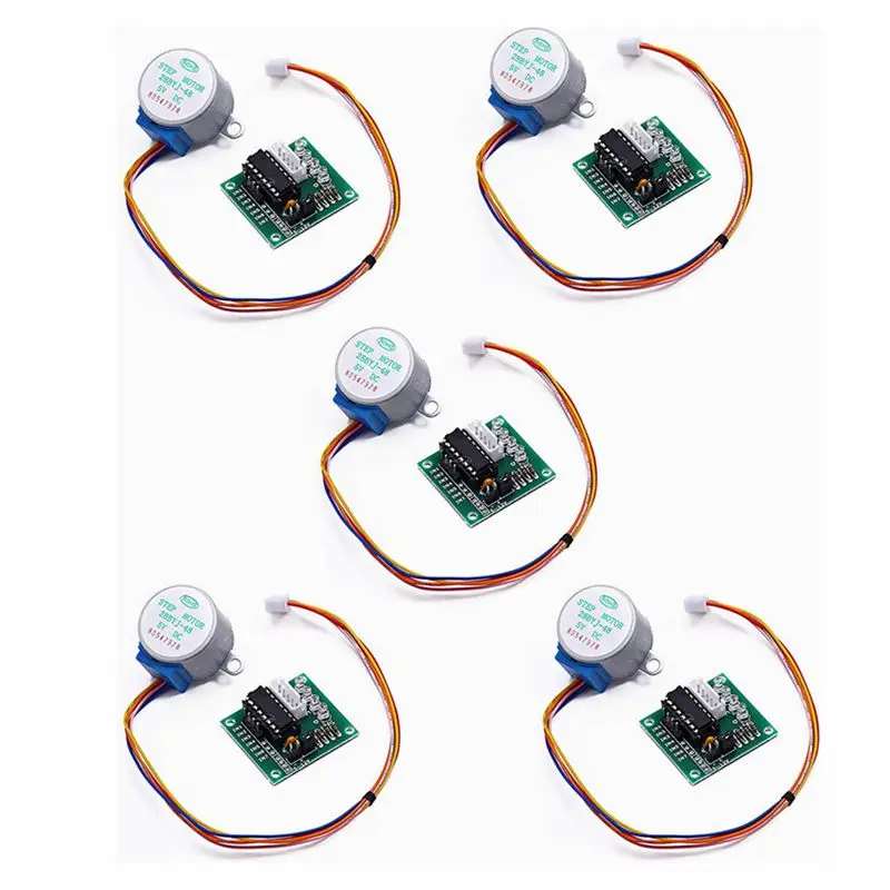 5Set 28BYJ-48 ULN2003 5V Stepper Motor + ULN2003 Driver Board Suitable Arduino Driver Test Module Stepper Motors DIY Kit stepper motor