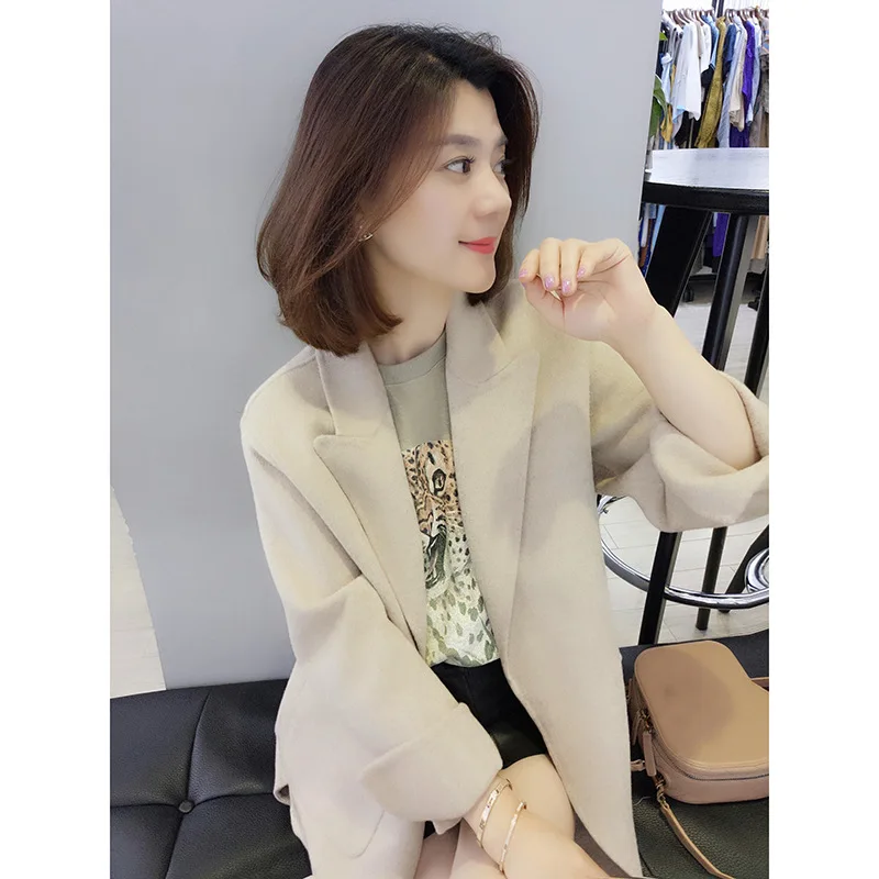 

BOBOWALTZ Ozhouzhan Autumn WOMEN'S Dress 2019 New Style European Goods Retro Hong Kong Flavor Loose-Fit Small Suit INS Coat