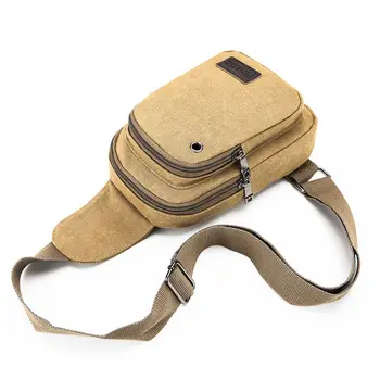 

Fashion Men's Canvas Chest Bags New Casual Men Shoulder Bag Male Korean Bag Riding Backpack