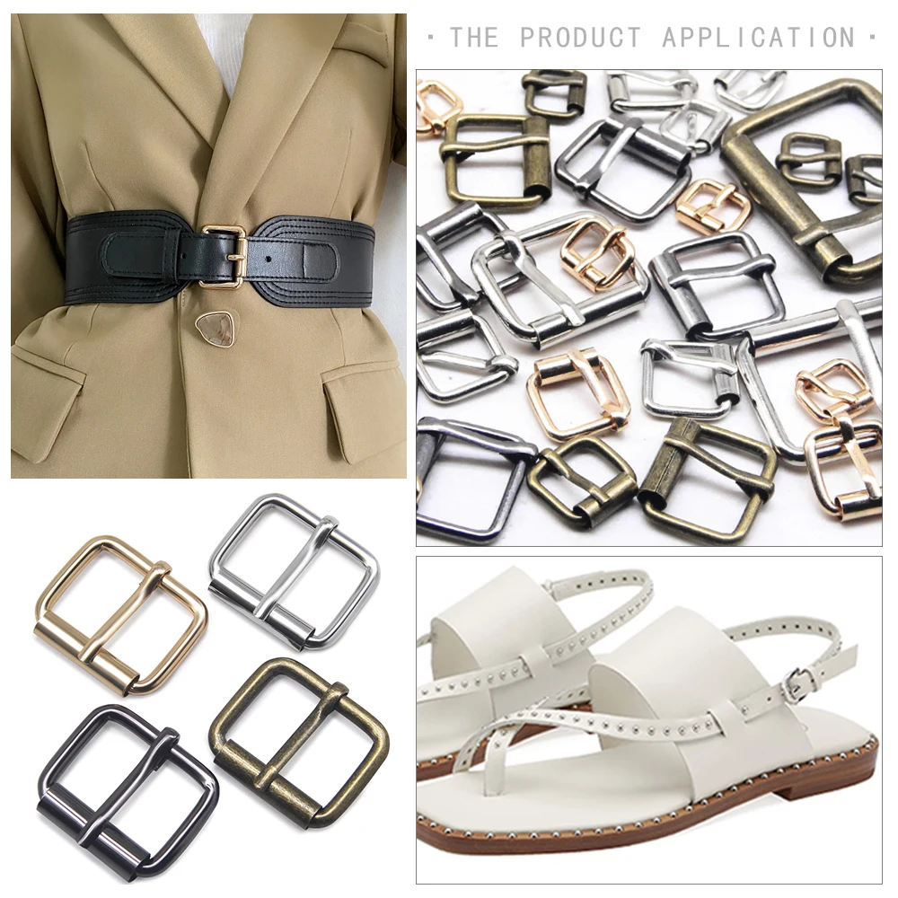 Versatile Square Metal Buckles - Silver, Bronze, Gold -
