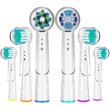 6Pcs Various Models Toothbrush Heads with Caps Replacement for Oral b Toothbrush Heads and Replaceable Brush Heads