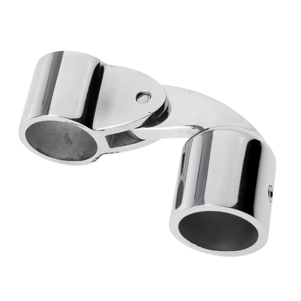316 Stainless Steel Bimini Top Cap Eye End 25mm Deck Hinge Mount