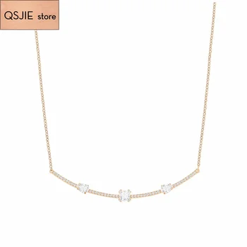 

QSJIE High quality SWA new style. Exquisite and simple style clavicle Chain Necklace Charming fashion jewelry