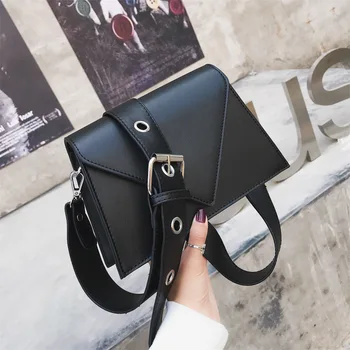 

Fashion Small Flap Designer Wide Belts Women Shoulder Bags Luxury Pu Leather Crossbody Messenger Bag Chic Female Purses 2019 Sac