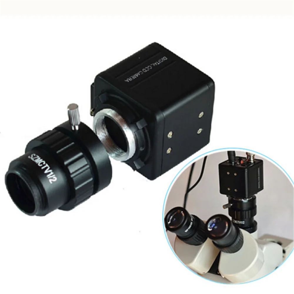 Stereo Microscope Accessories 0.5X/0.3XCCD Adapter Interface Stereo Microscope with 1/2CTV CCD Interface
