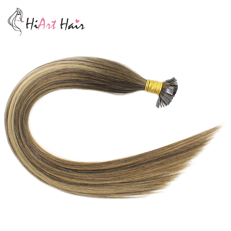 1 г/локон волос для наращивания HiArt салонов волосы Remy Balayage Заводские кератиновые