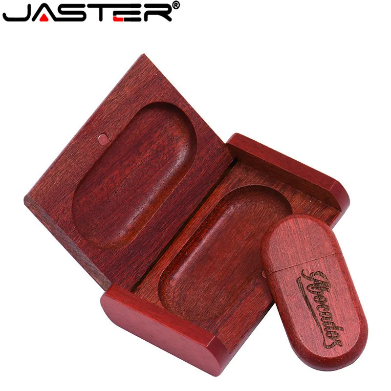 JASTER ( 1 шт. Бесплатный Пользовательский логотип) деревянная usb + коробка ручка