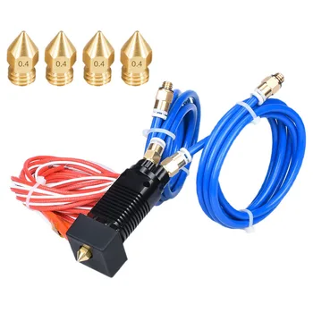 

HOT-2 in 1 Out Dual Color Hotend Extruder and 0.4mm Nozzle Print Kit Compatible for CR-10 PRO Ender-3 Series 3D Printe