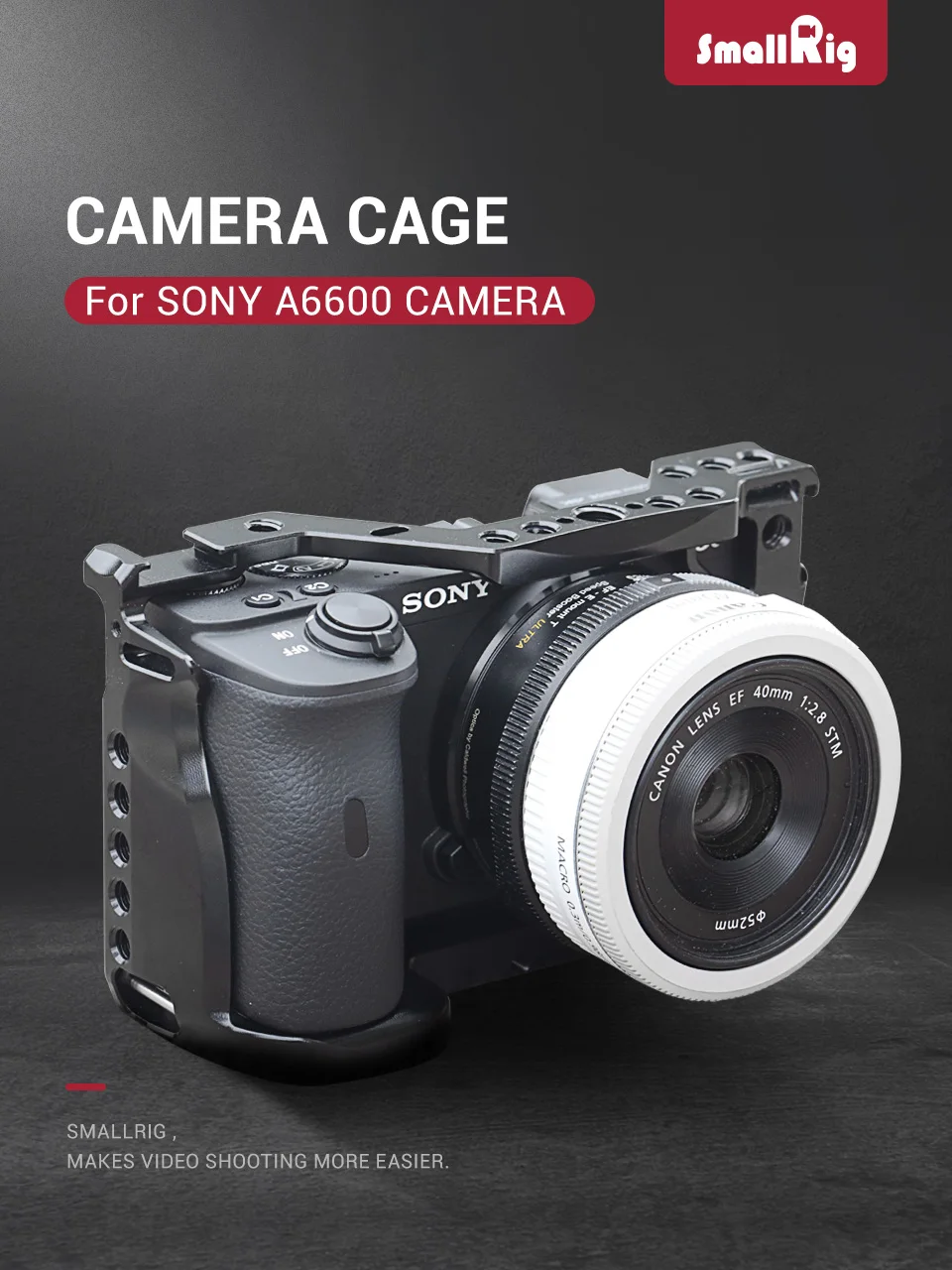 Smallrig A6600 Camera Cage For Sony A6600 With Cold Shoe Mount 1 4