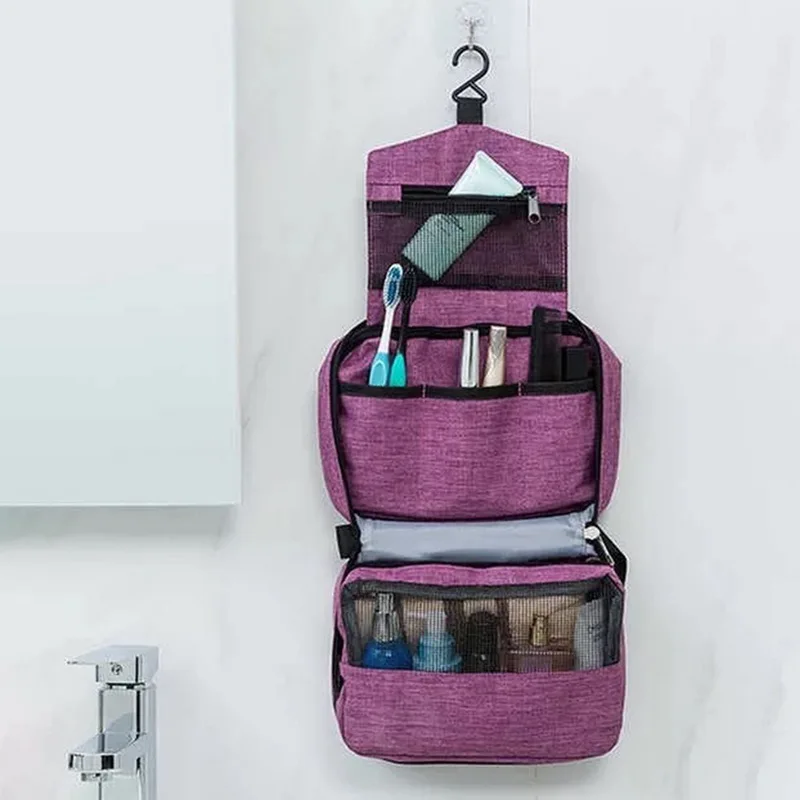 HEFLASHOR подвесная дорожная сумка для туалетных принадлежностей, мужская и женская косметичка, косметичка, органайзер для ванной и душа, туалетные принадлежности, дорожные сумки