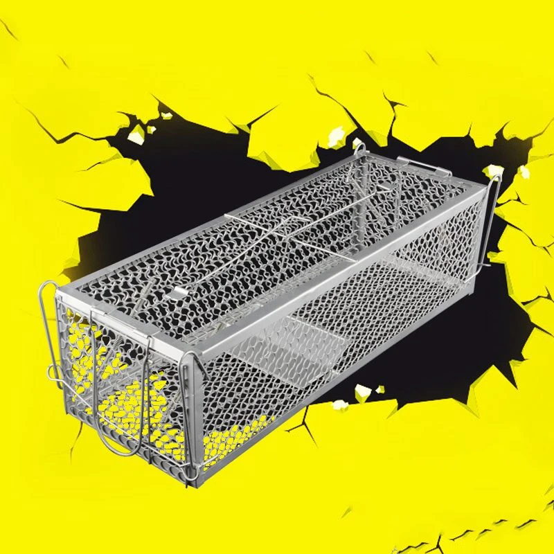 

Animal Trap 1pcs Catch Steel Cage 30*12*24cm Mouse Mouse Control Mice Hamster Rat Squirrel Metal Gardening Supplies