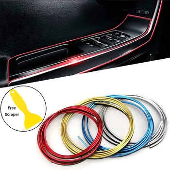 

Car Decorative Strip Door Edge Trim Interior for Mercedes Benz Class A Class B CLA GLA Class C Class E CLS Class S SLC SL