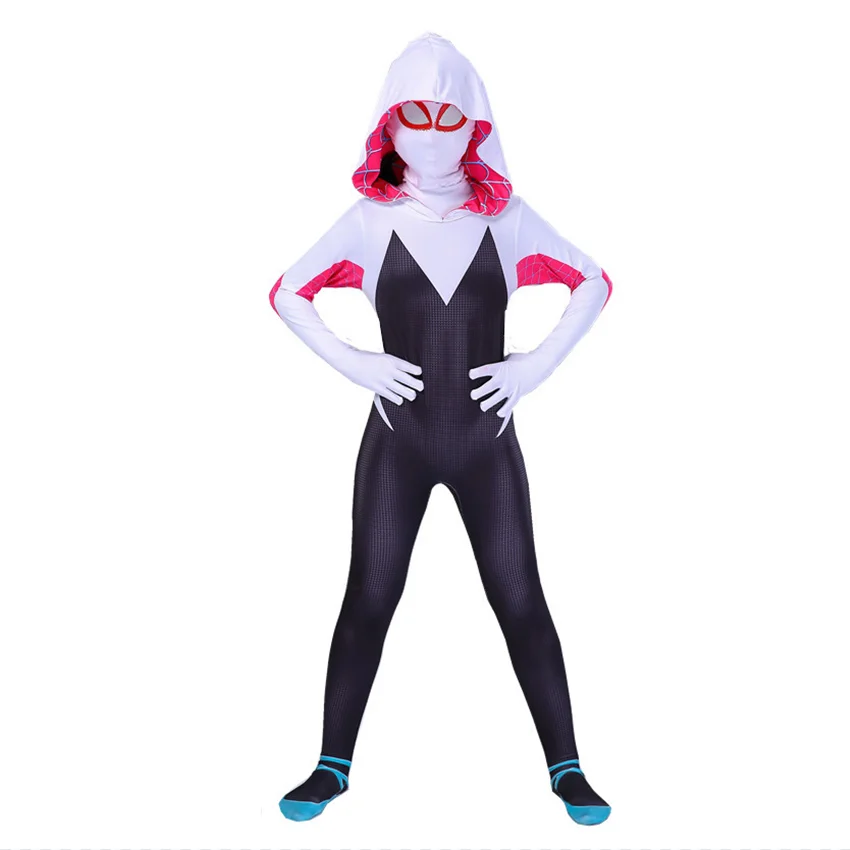 Gwen Spider Stacy Costume Cosplay Anime Kids Girls Venom Jumpsuits Carnival Halloween Costumes for Zentai Bodysuit | Тематическая