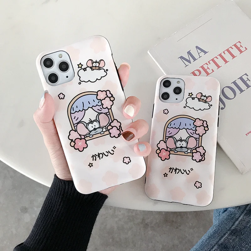 

Cartoon Cute Senior Couple Phone Case for iPhone 8 7 S Plus Funda Coque for iPhone 11 Pro XS Max XR X Phone Case