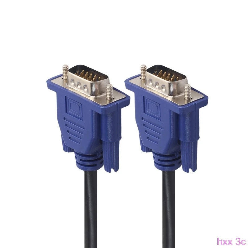 1,35 м VGA 15 Pin Удлинительный кабель со штыревыми соединителями на обоих концах для подключения к кабель для PC проектор для ноутбука HDTV