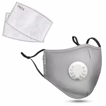 

Safety Dust Mask，Breathing Valve Respirator with 2 PM2.5 Filters 634B