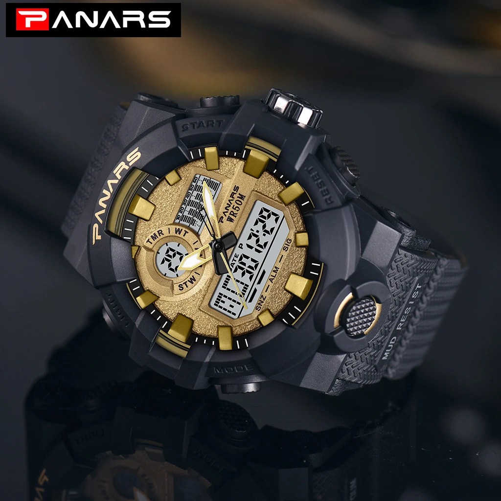 PANARS G стильные спортивные мужские часы военные цифровые часы мужские уличные многофункциональные мужские водонепроницаемые часы Relojes Hombre
