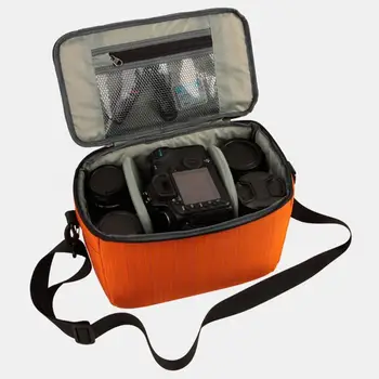 Bolsa de lente de cámara DSLR resistente al agua con correa, funda protectora para insertar