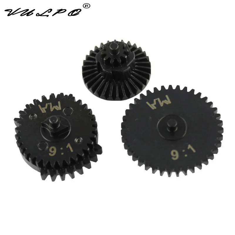 Vulpo Steel Cutting 9:1 Super High Speed Cyclone Dual Sector Gear Set Per Airsoft Aeg Ver.2/3 Gearbox