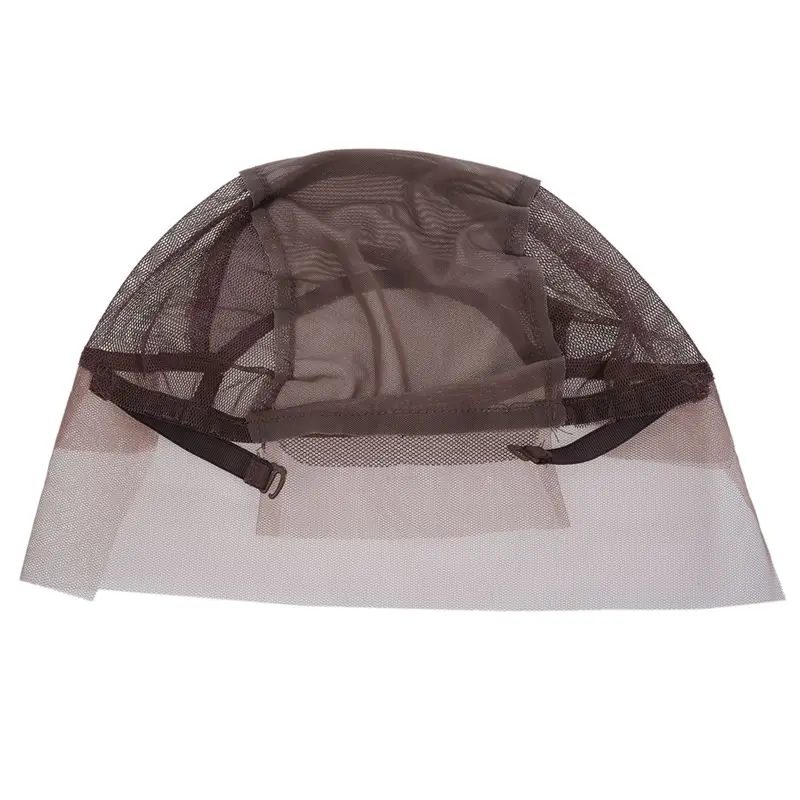Lace Front Wig Cap For Wig Making Weave Elastic Hair Net Mesh Straps Adjustable